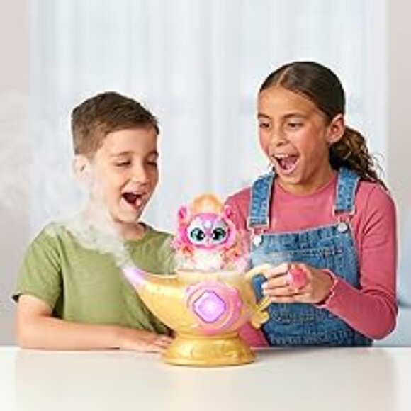 Magic Mixies Magic Genie Lamp with Interactive 8" Pink Plush Toy - Picture 2 of 2